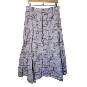 Boston Proper Women's Maxi Skirt Size Large Gray‎ and Lilac